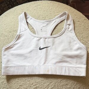 Nike Women's Dri Fit White Sports Bra
